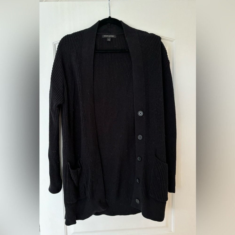 Black longer BR cardigan